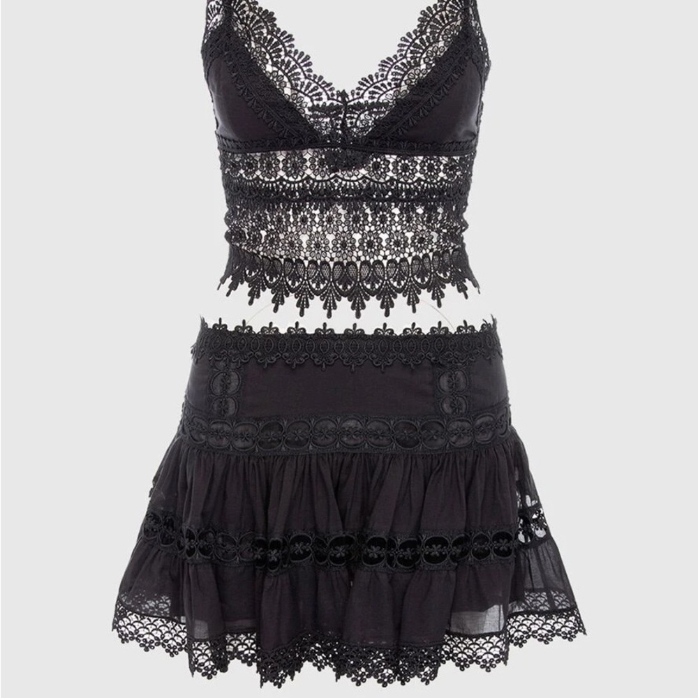 Authentic Charo Ruiz Ibiza Greta Black Mini Skirt
